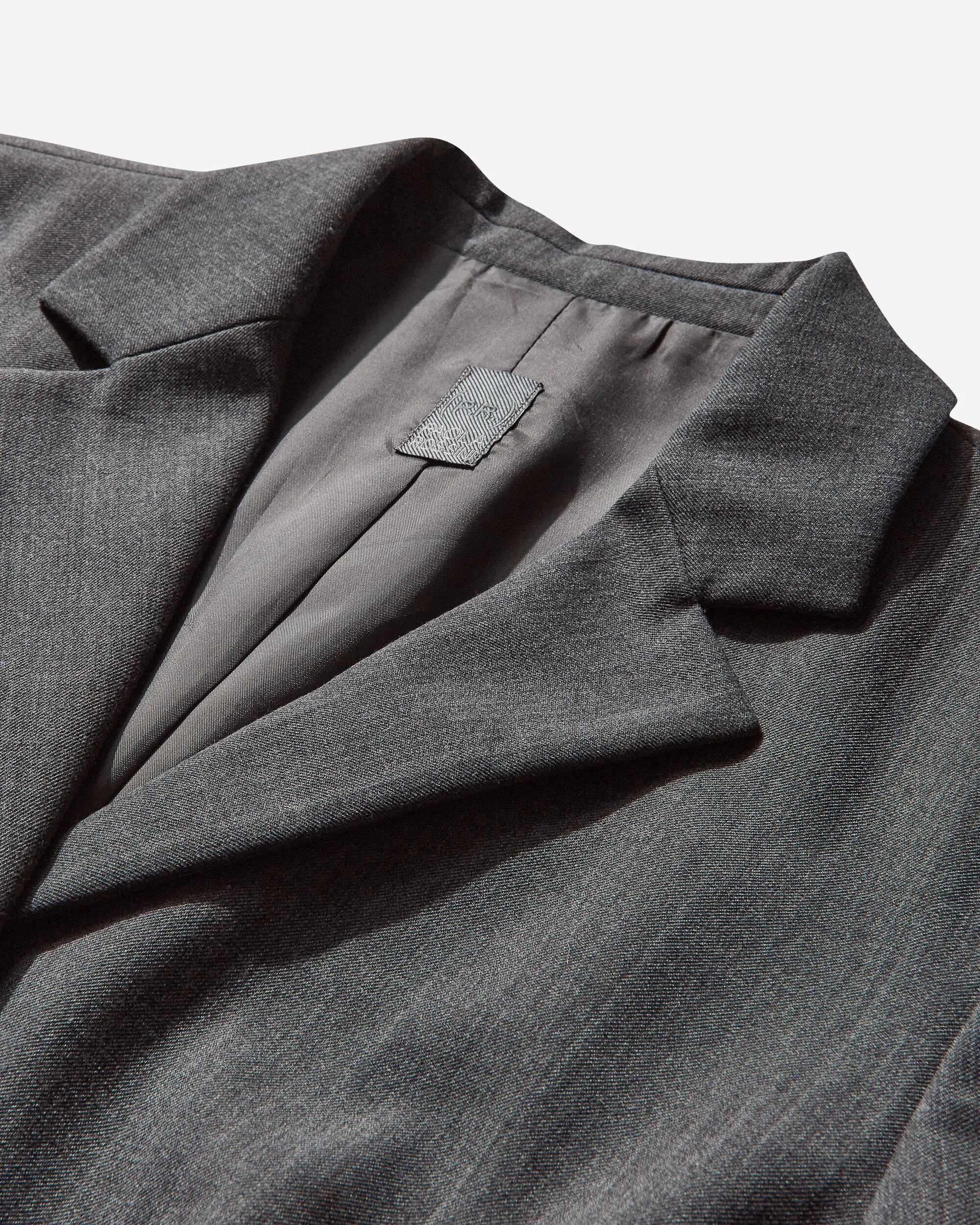 Women's Wool Single Line Trench Coat Grey