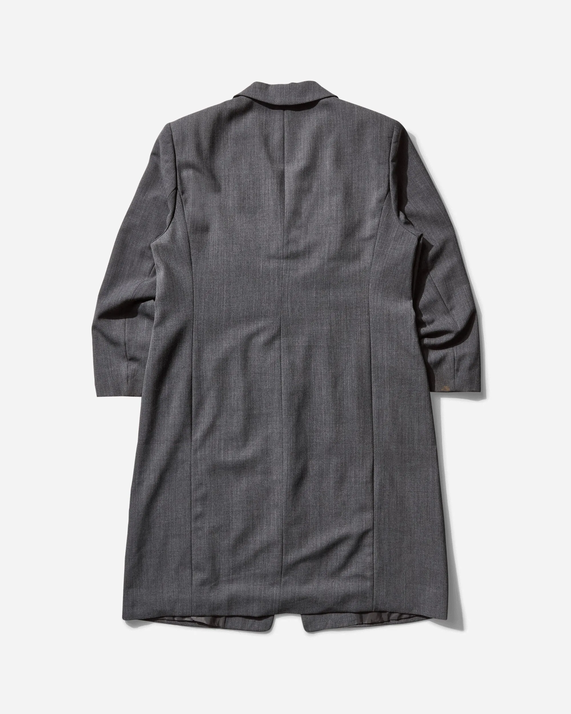 Women's Wool Single Line Trench Coat Grey