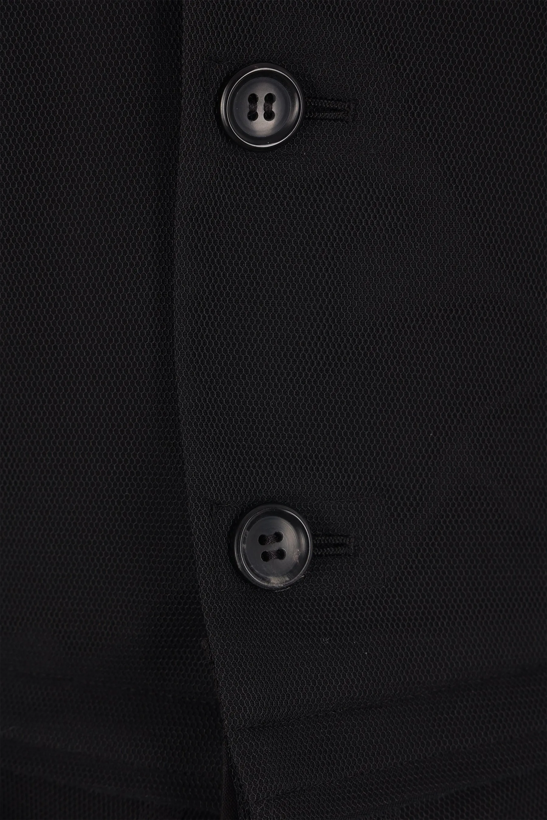 wool and mesh jacket with destructured hem