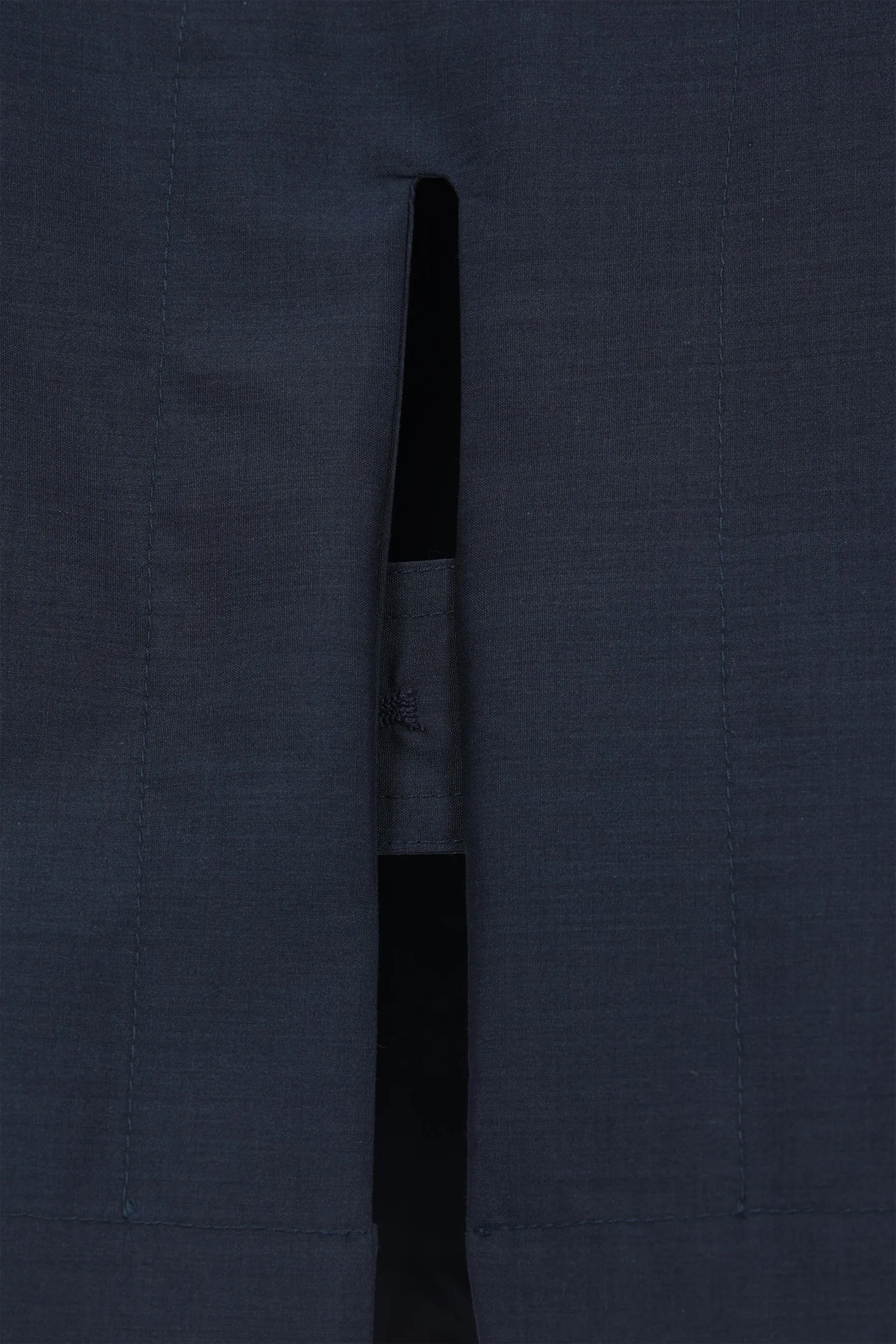 wool and silk parka coat