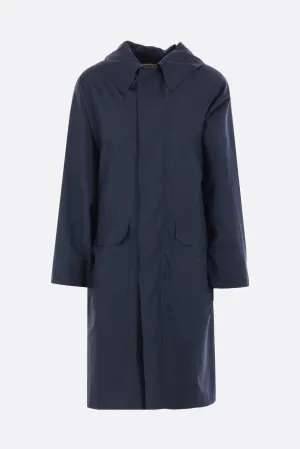 wool and silk parka coat