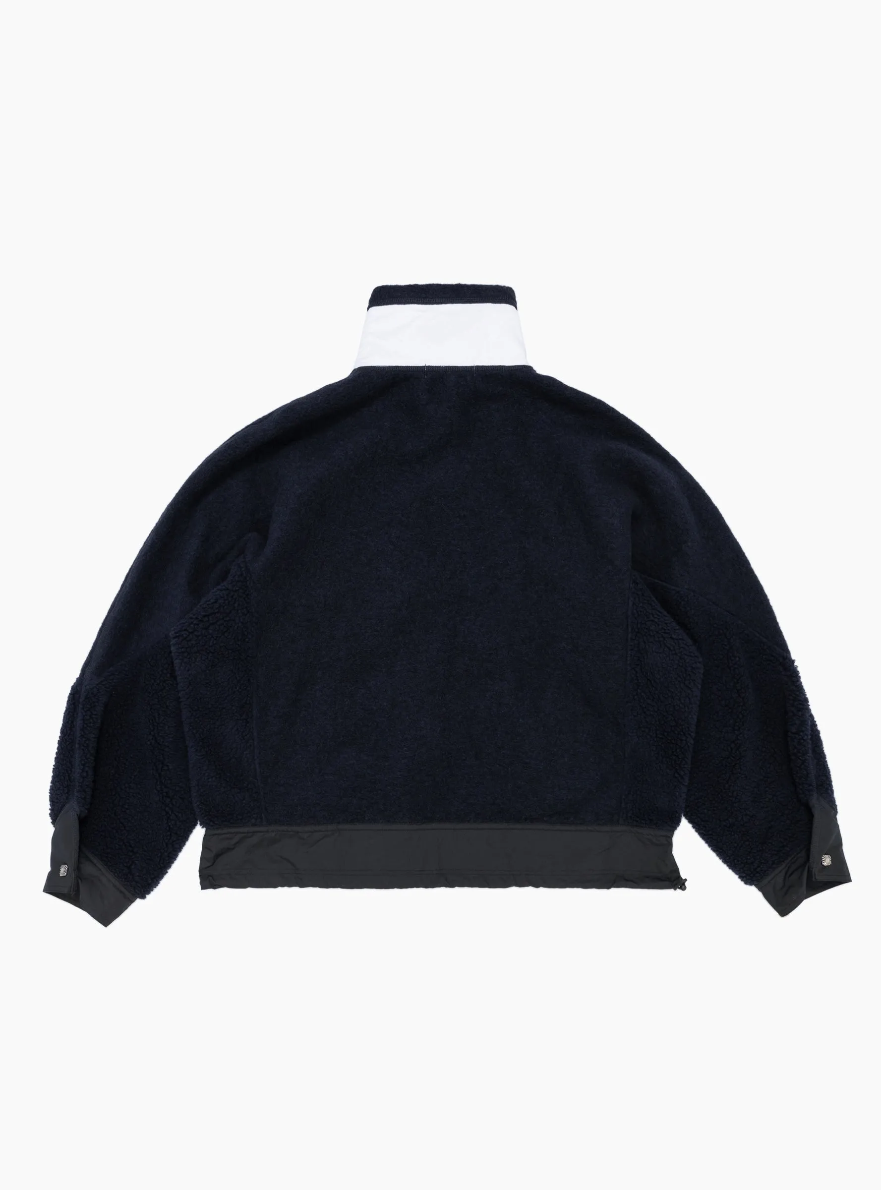 Wool Jersey Blouson Navy
