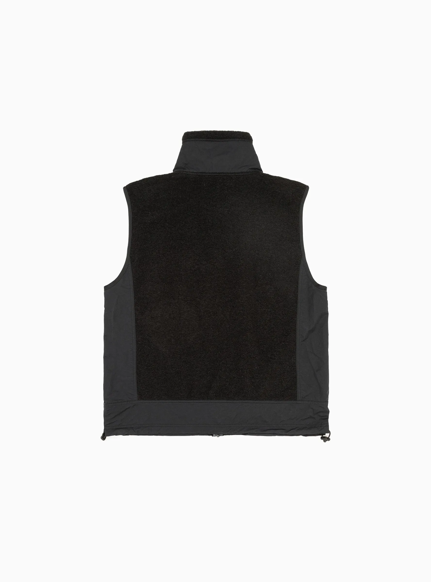 Wool Jersey Vest Jacket Black