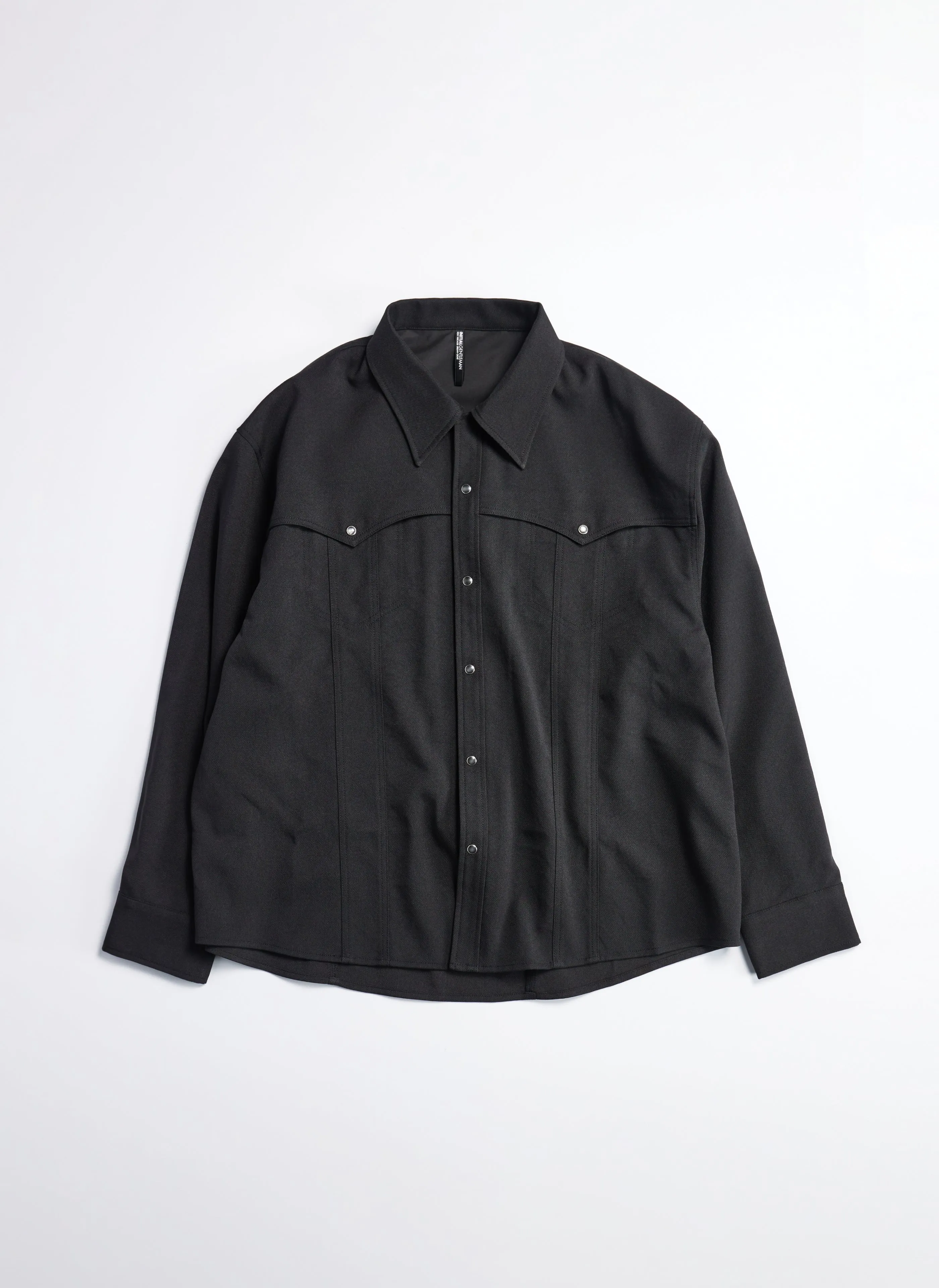 Wool Like Polyester Western Shirt Jacket