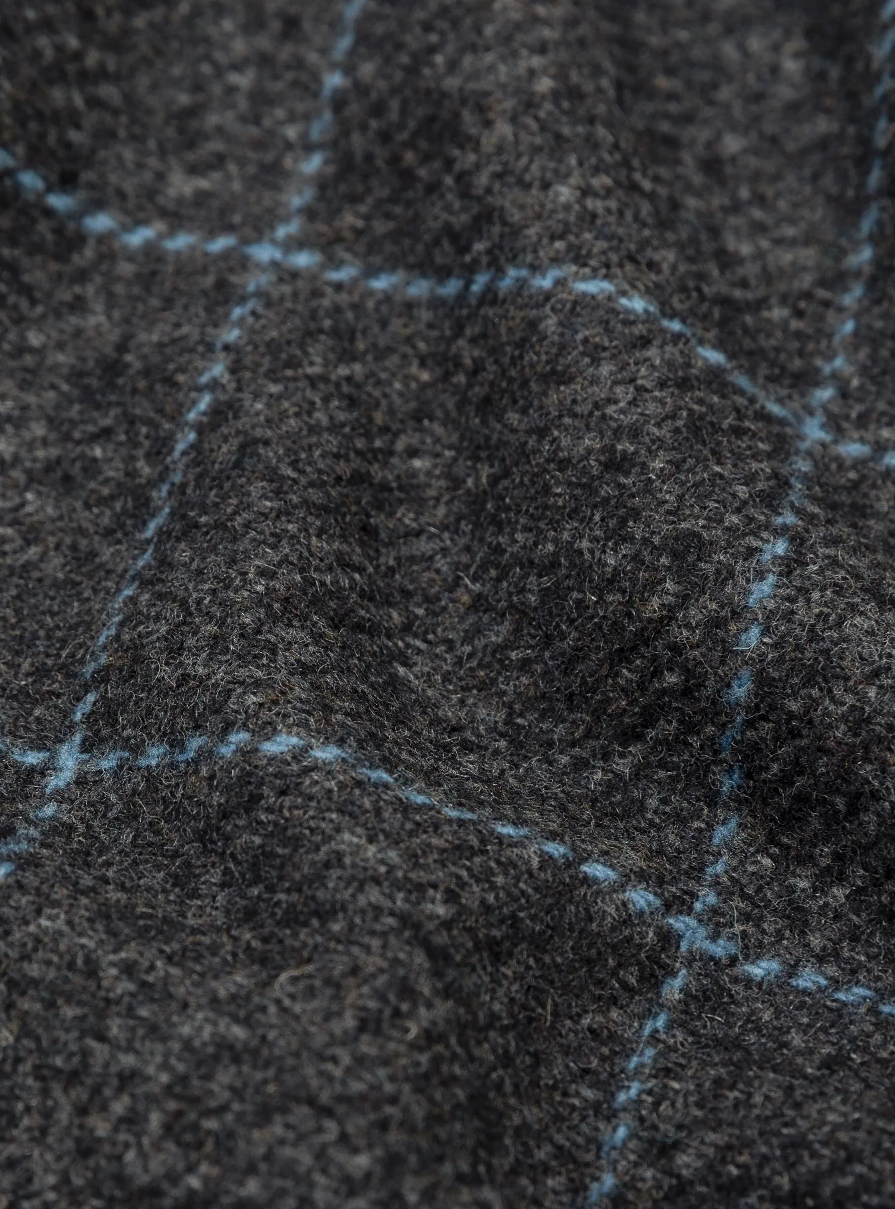 Wool Windowpane Loiter Jacket Charcoal