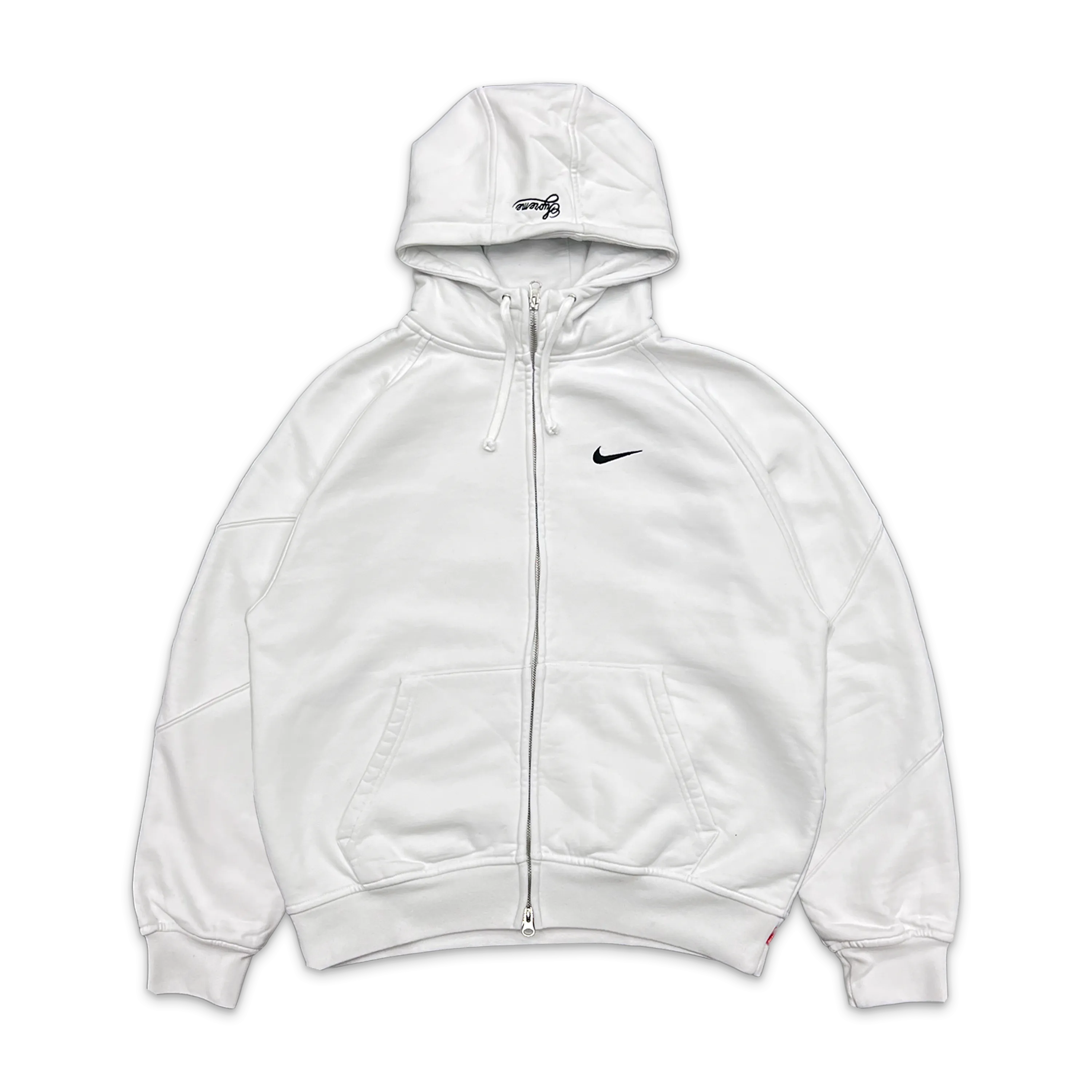 x Nike Zip Up Hooded Sweatshirt (SS25) White