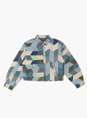 Yabane Quilt Patchwork Drizzler Jacket Indigo