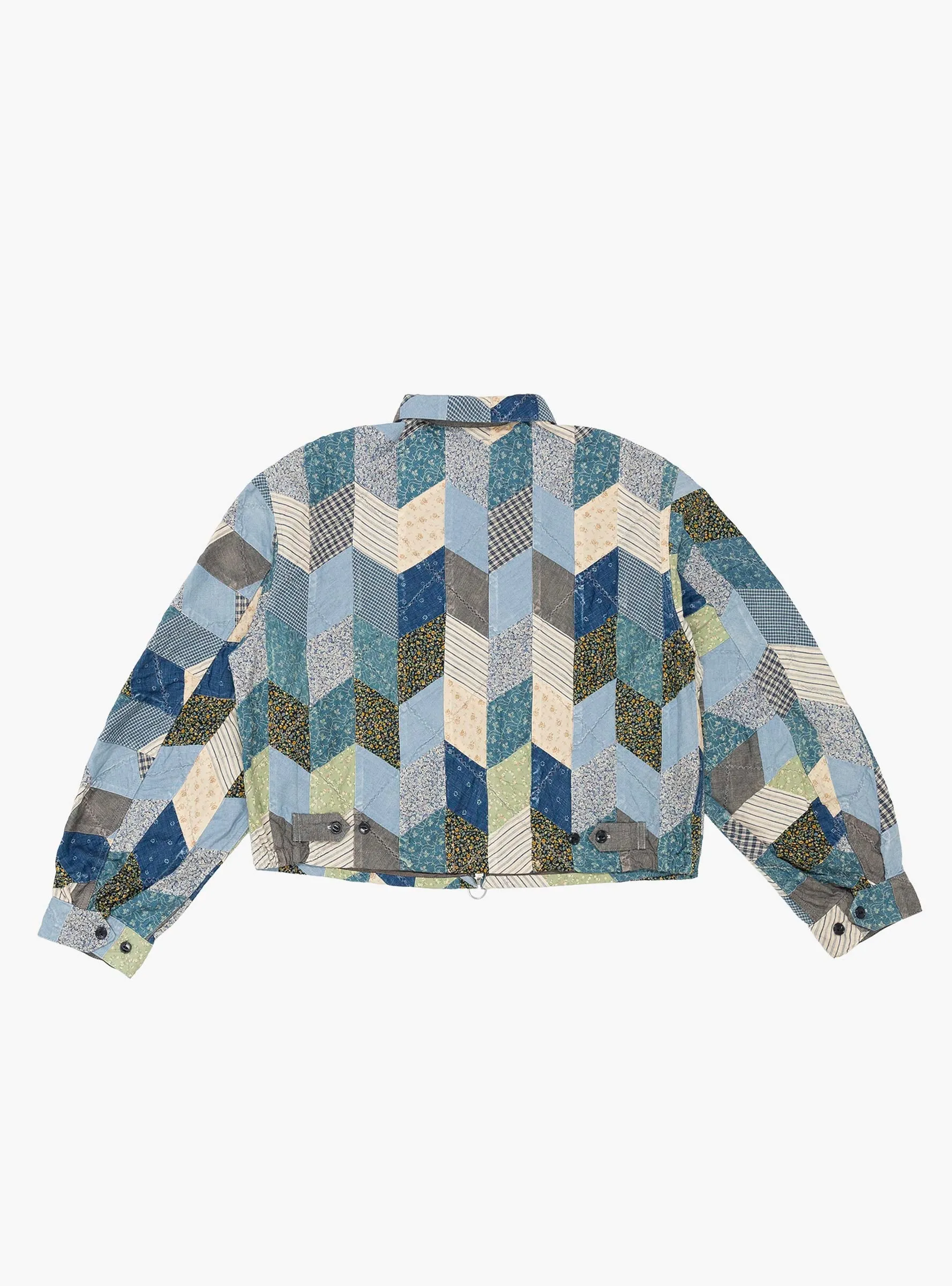 Yabane Quilt Patchwork Drizzler Jacket Indigo