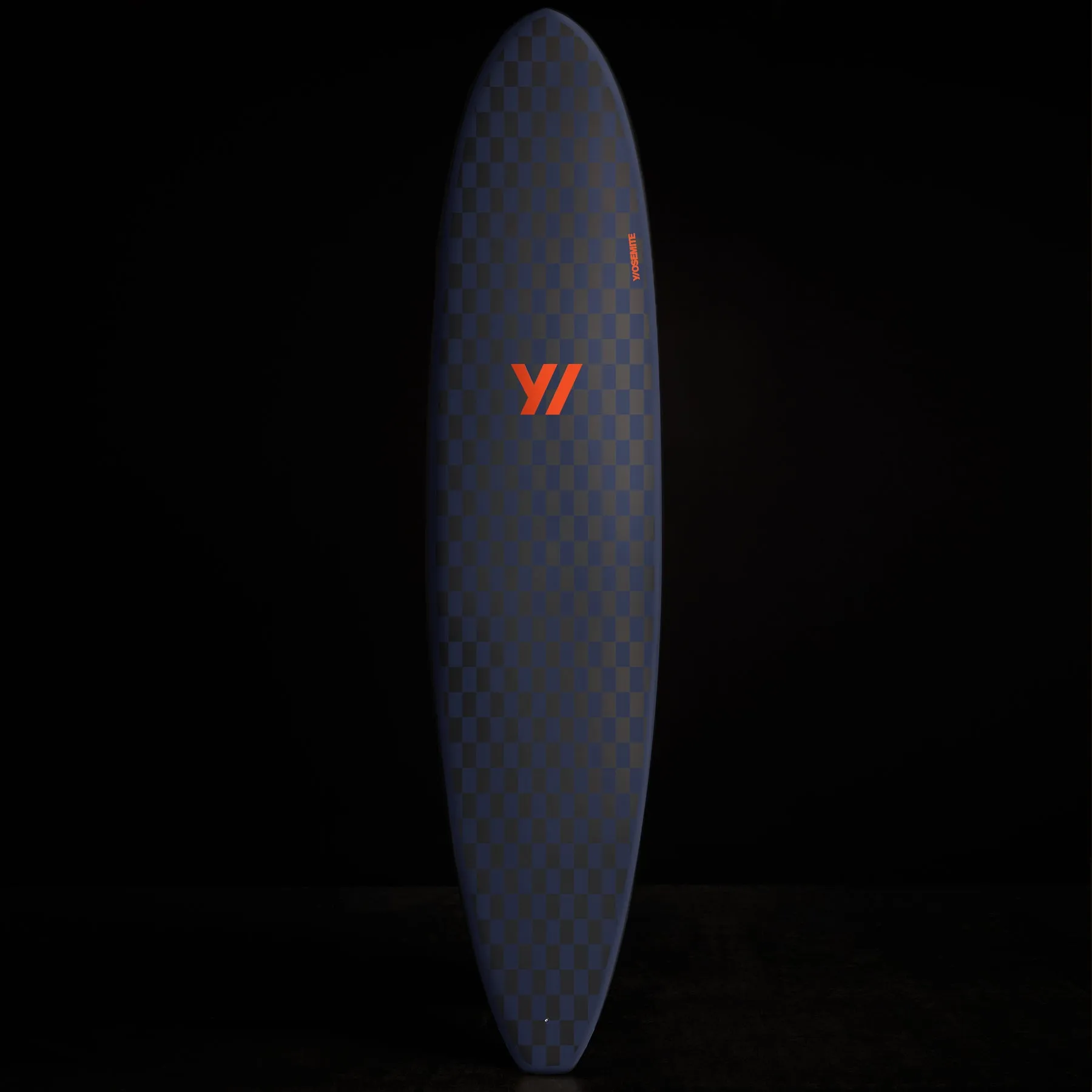Y/OSEMITE  Checkered Longboard 7'10" - Black/True Navy