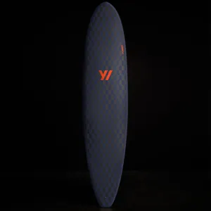 Y/OSEMITE  Checkered Longboard 7'10" - Black/True Navy